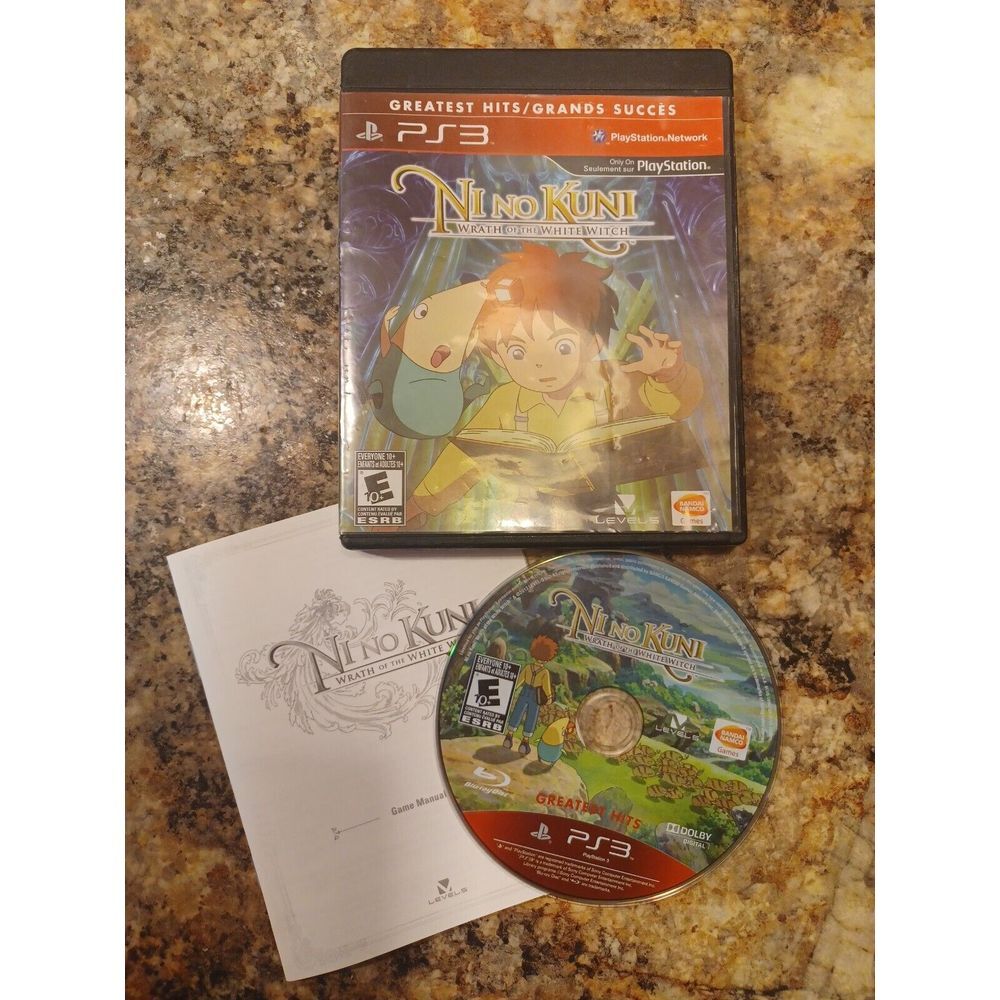 PLAYSTATION 3 PS3 GAME NI NO KUNI: WRATH OF THE WHITE WITCH MANUAL GREATEST HIT